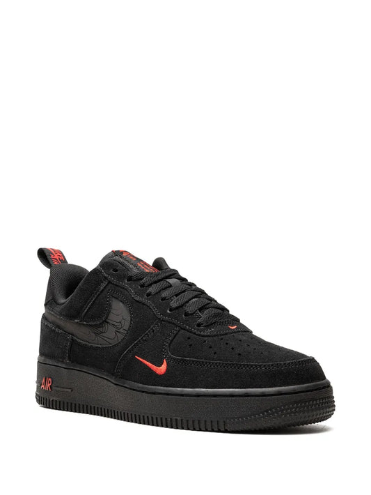 Nike Air Force 1 Low Multi-Swoosh Black Crimson