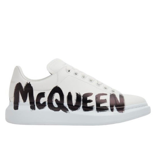 Alexander McQueen Oversized Graffiti White Black