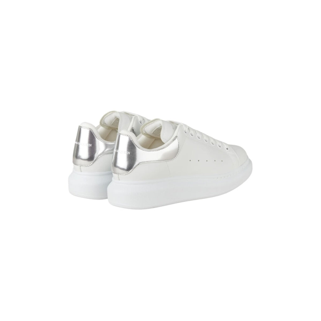 Alexander McQueen Sneakers Women Leather White Pearl Grey