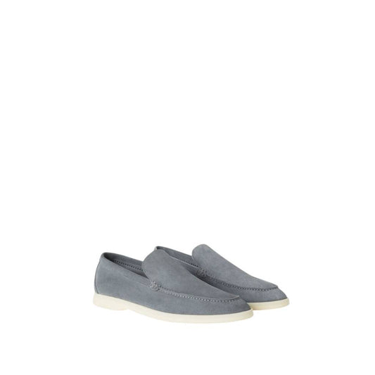 Loro Piana Summer Walk Loafer Suede Frozen Blue