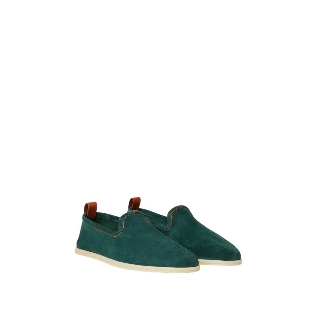Loro Piana Venice Walk Loafer Conifer