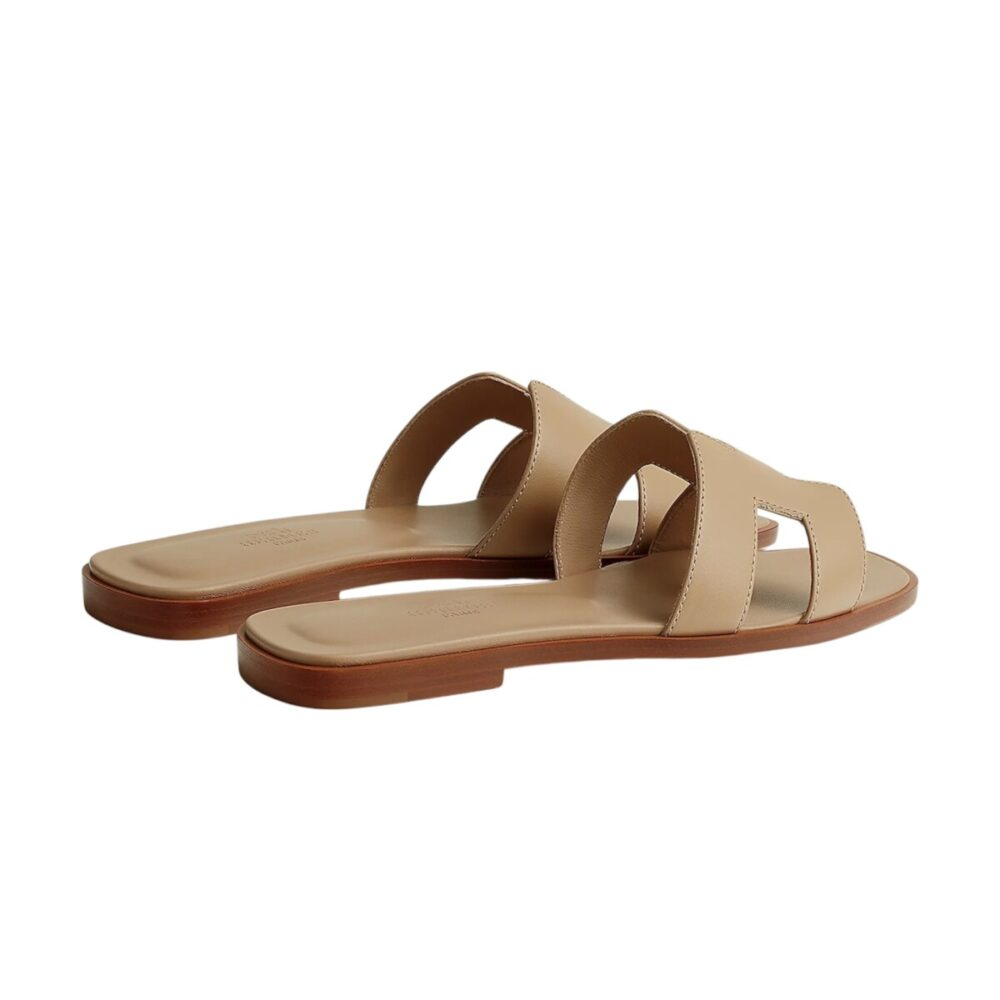 Hermes Oran sandal Beige Lin