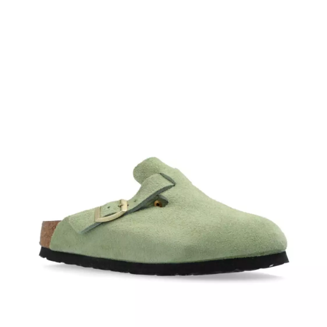 Birkenstock Boston Soft Footbed Suede Faded Khaki