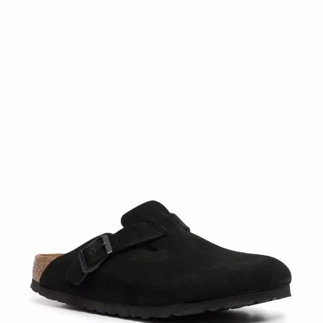 Birkenstock Boston Soft Footbed Suede Black