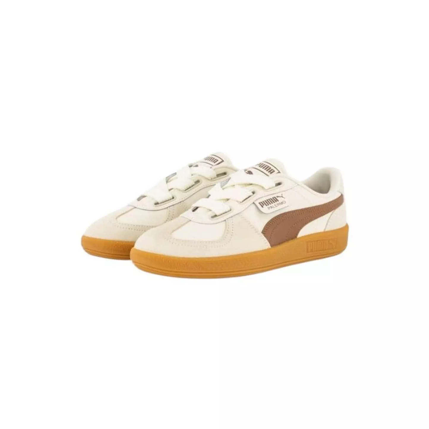 PUMA Palermo Wide Lace Sd ‘Frosted Ivory Brown Mushroom