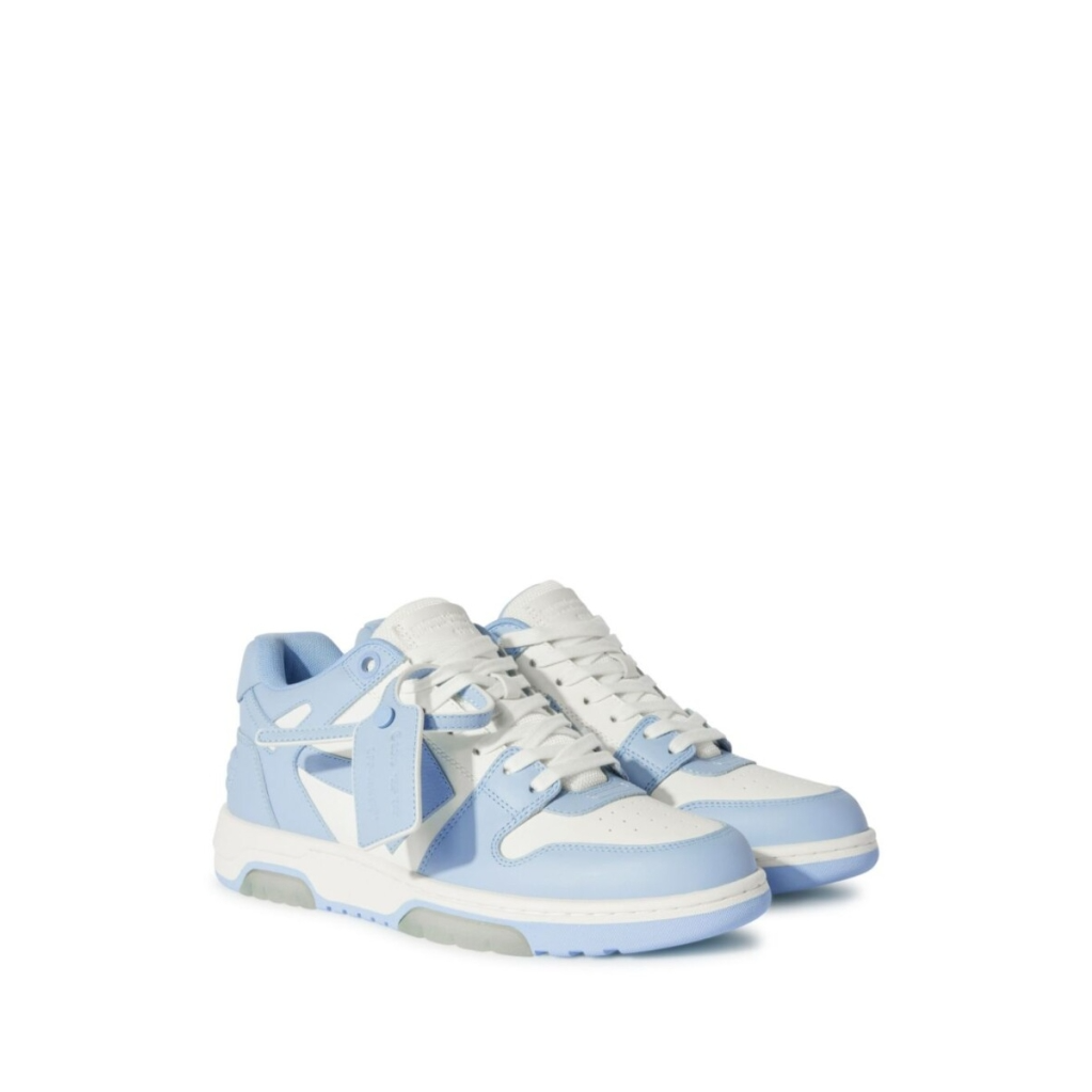 Off-White Out Of Office Calf Leather White Baby Blue