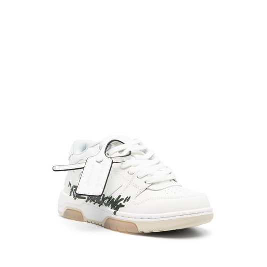 OFF-WHITE Out Of Office OOO Low Tops For Walking White Black