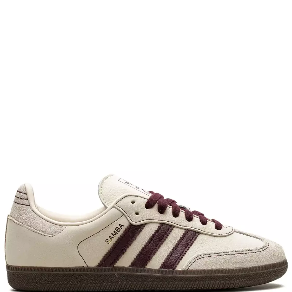 adidas Samba OG "Wonder White/Maroon" sneakers