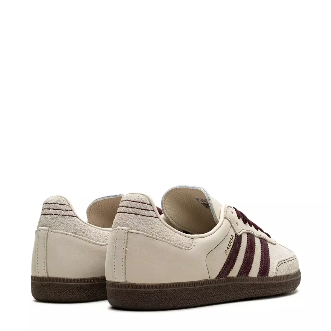 adidas Samba OG "Wonder White/Maroon" sneakers