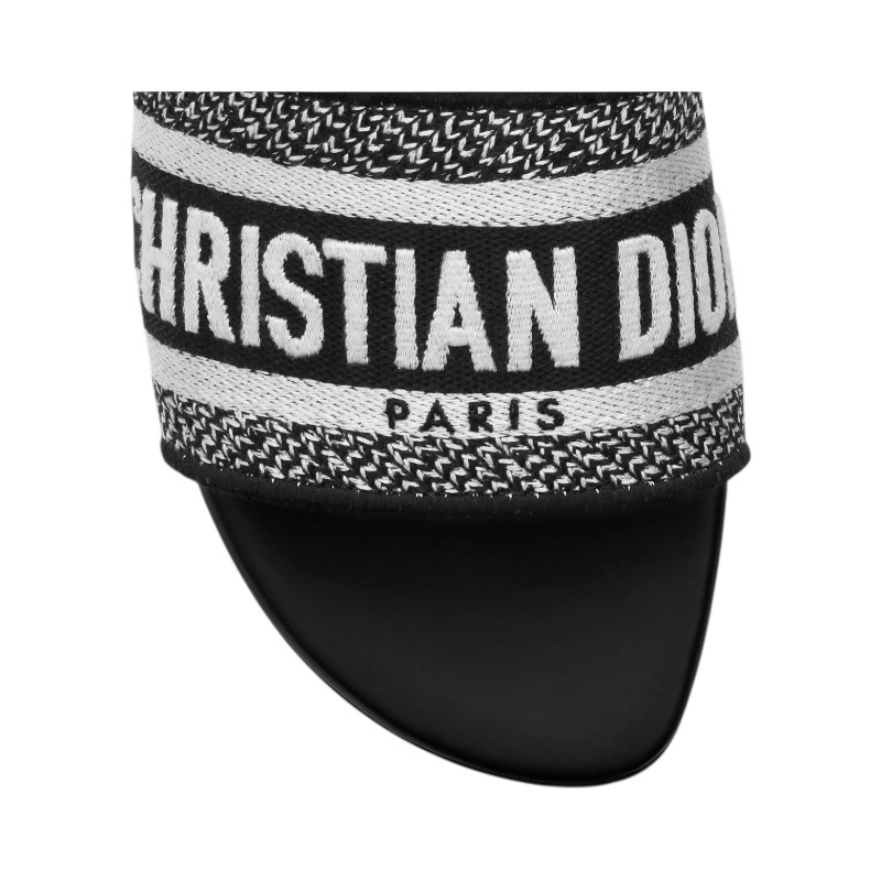 Christian Dior Flat Black Printed Dior