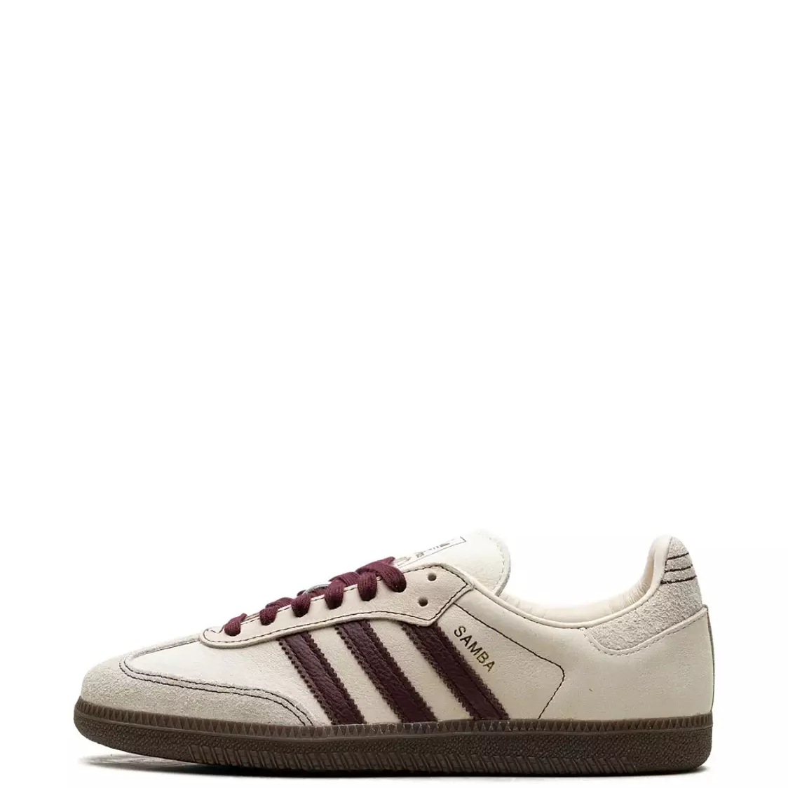 adidas Samba OG "Wonder White/Maroon" sneakers