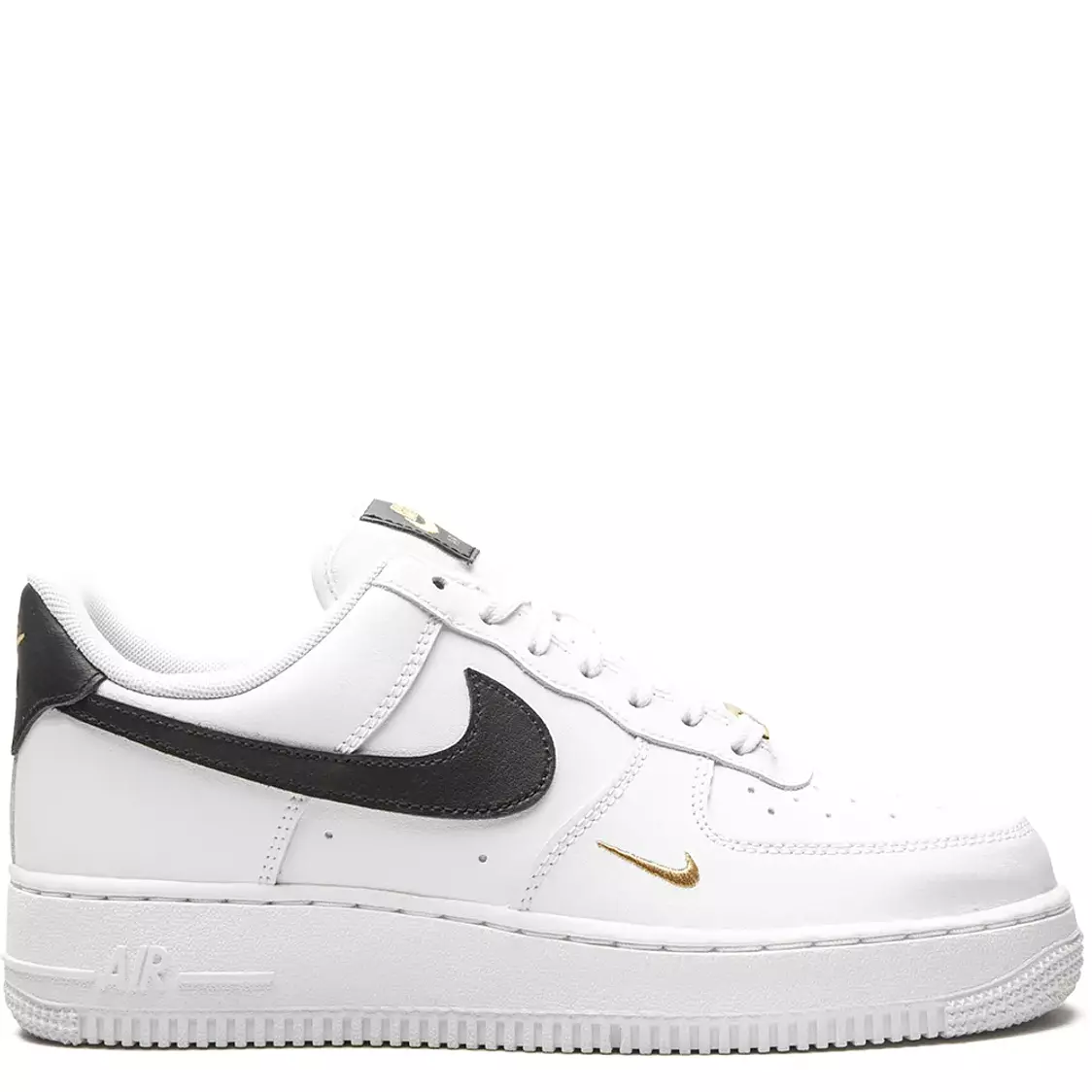 Nike Air Force 1 Low Essential "White/Black/Gold" sneakers