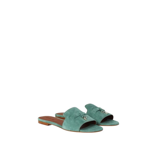 Loro Piana Summer Charms Sandal Green Sap