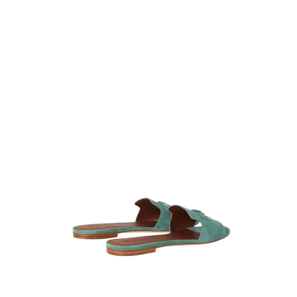 Loro Piana Summer Charms Sandal Green Sap