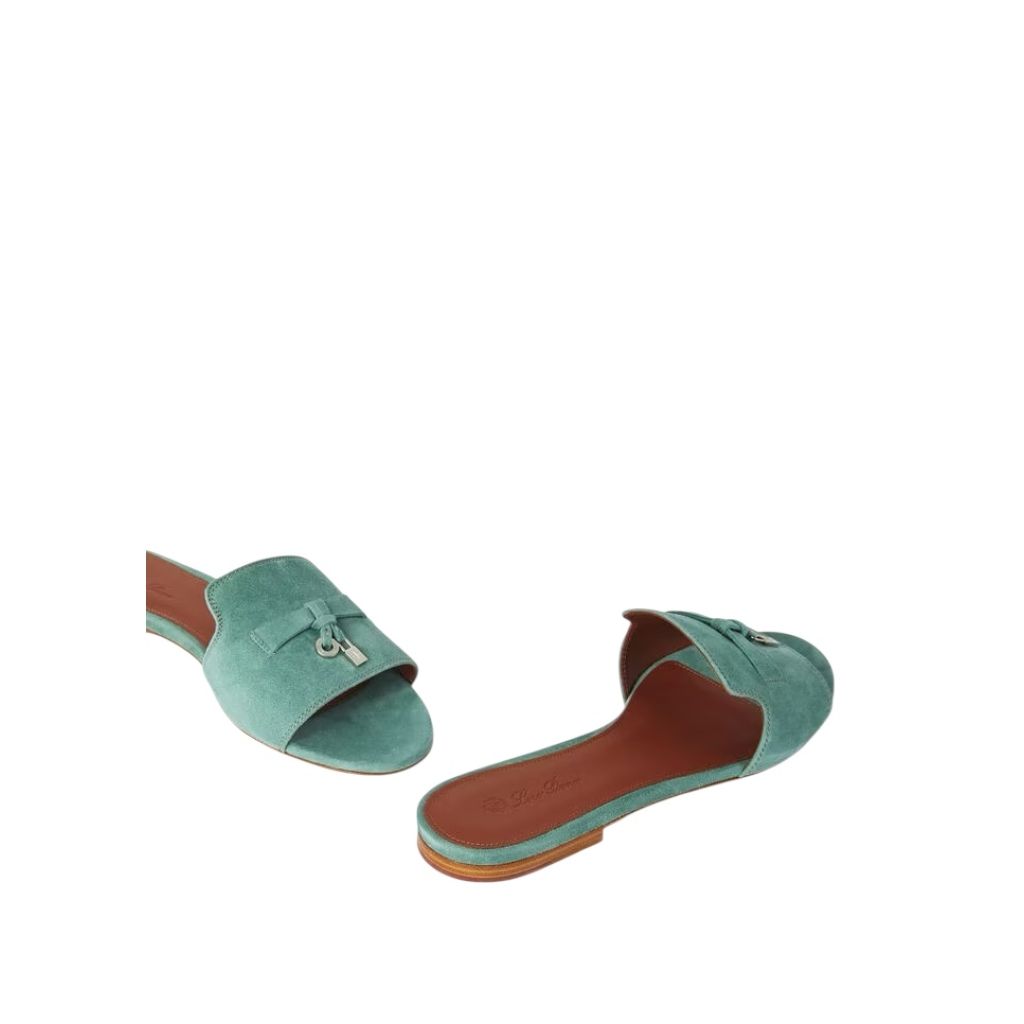 Loro Piana Summer Charms Sandal Green Sap