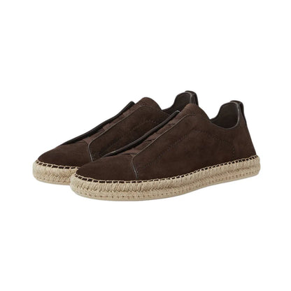 Hermes Triple Stitch™ Espadrilles - Dark Brown Suede