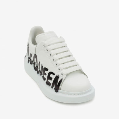 Alexander McQueen Oversized Graffiti White Black
