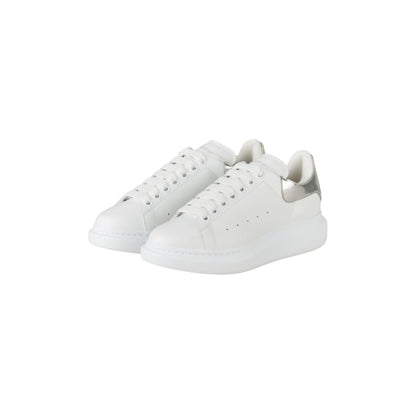 Alexander McQueen Sneakers Women Leather White Pearl Grey