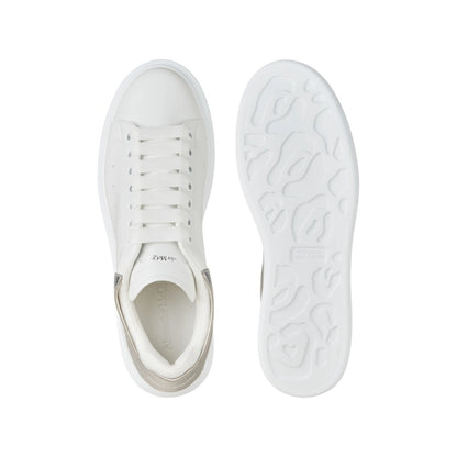 Alexander McQueen Sneakers Women Leather White Pearl Grey