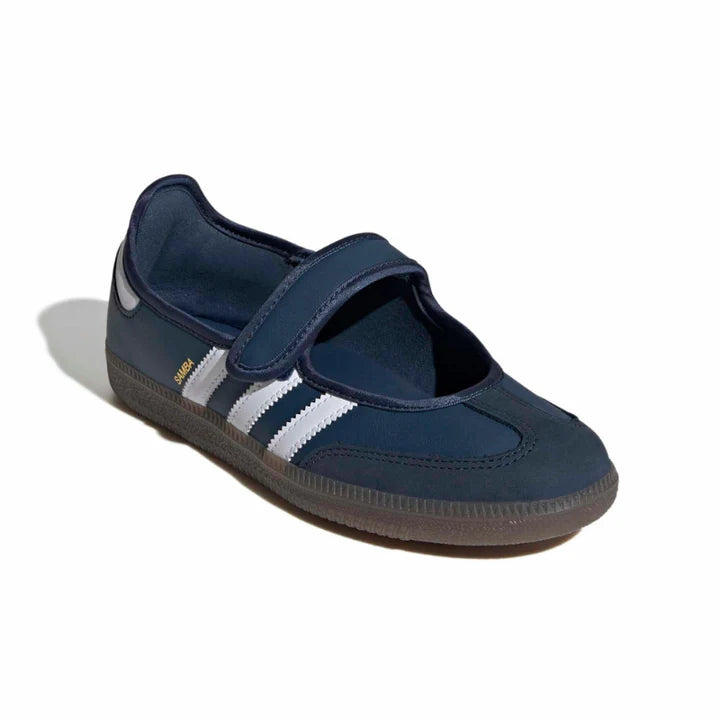 Adidas Samba Jane Shoes Crew Navy / Cloud White / Gold Metallic