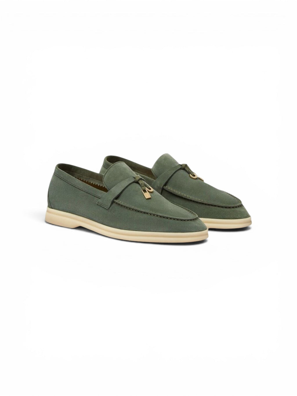 Loro Piana Summer Charms Walk Loafer - Green Lagoon