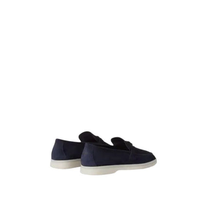 Loro Piana Summer Charms Walk Loafer Suede Ocean Heart