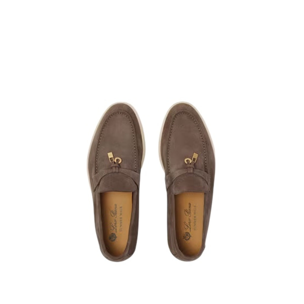 Loro Piana Summer Charms Walk Loafer Suede Rain Drops