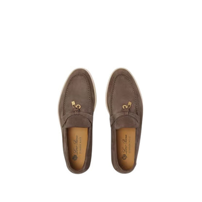 Loro Piana Summer Charms Walk Loafer Suede Rain Drops