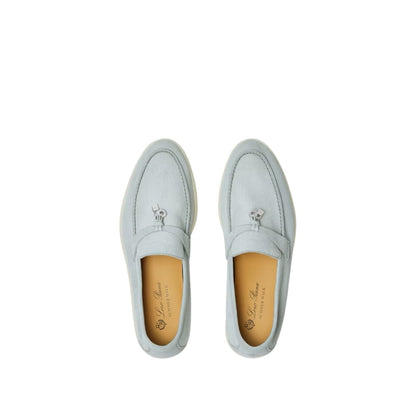 Loro Piana Summer Charms Walk Loafer Suede Spring Waterfall Melange