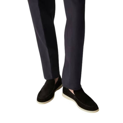 Loro Piana Summer Walk Loafer Suede Black