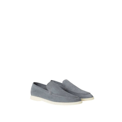 Loro Piana Summer Walk Loafer Suede Frozen Blue