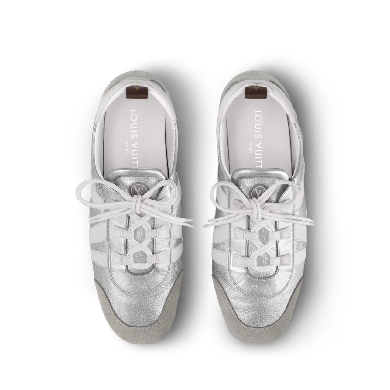 Louis Vuitton LV Sneakerina Metallic grained calf leather
