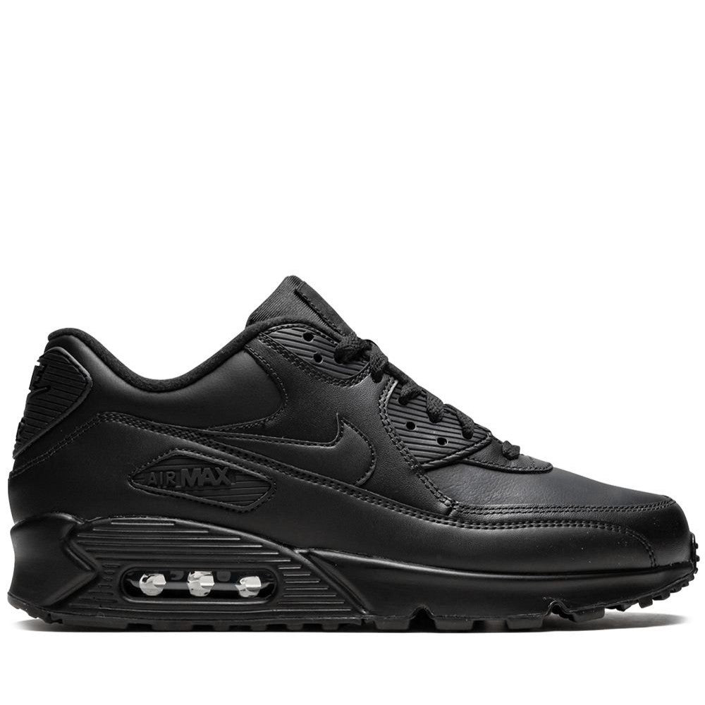 Nike Air Max 90 Leather Triple Black (GS)