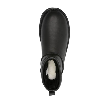 UGG Classic Ultra Mini Platform Boot Black Leather