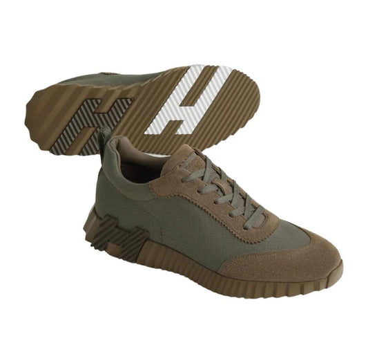 Hermès Paris Bouncing Sneaker Green Toundra