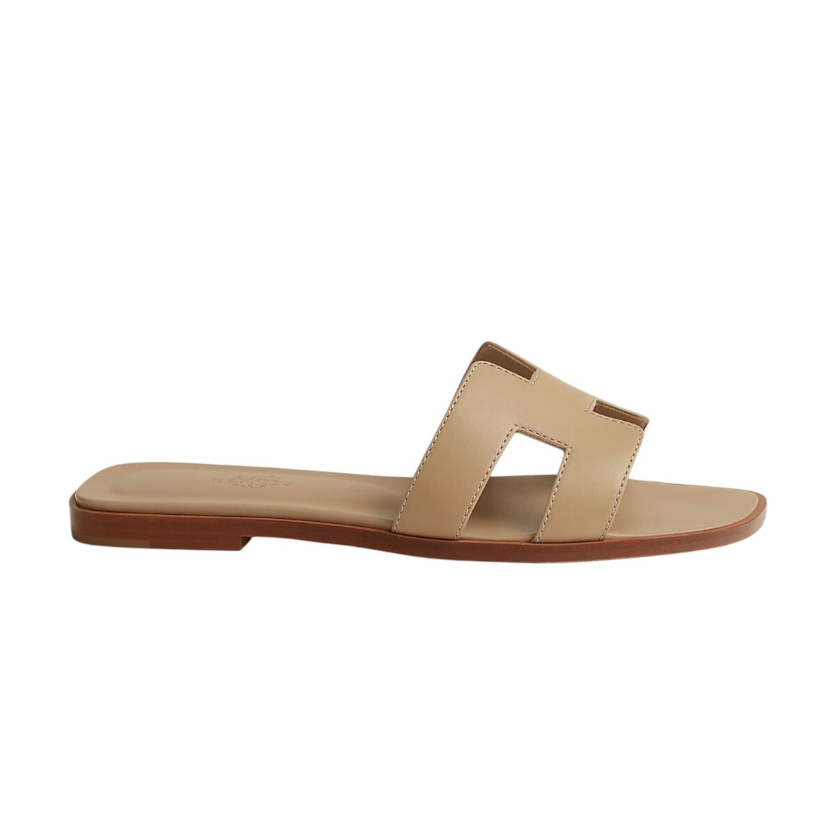 Hermes Oran sandal Beige Lin