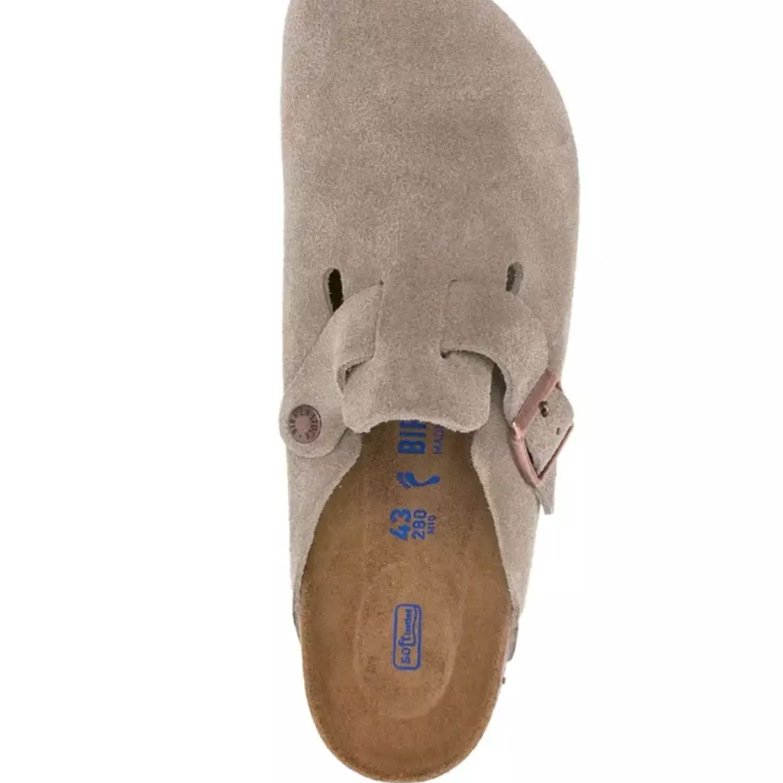 Birkenstock Boston Soft Footbed Suede Taupe (Narrow Fit)