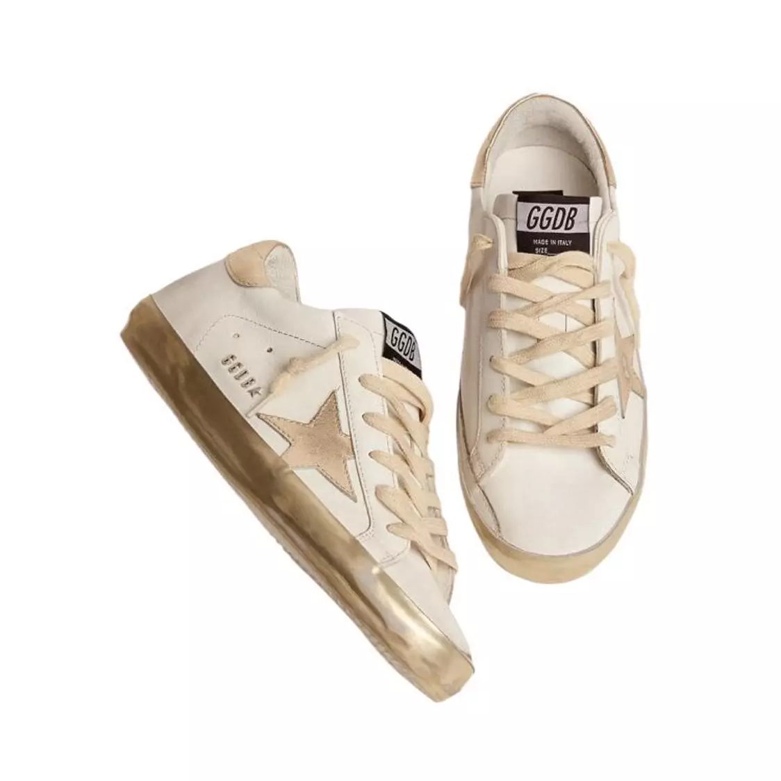 Golden Goose Super Star Sole gold sparkle foxing