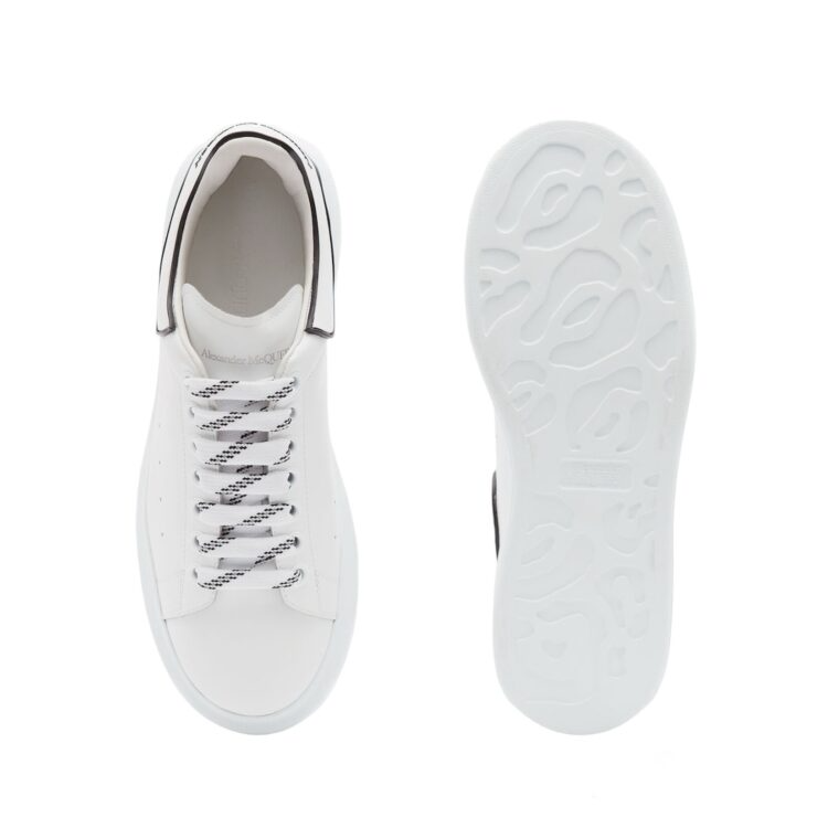 Alexander McQueen Oversized Sneaker 'New Tech Calf - White Black' 2020