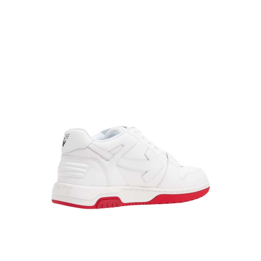 OFF-WHITE Out Of Office “OOO” Low Tops For Walking White Red SS22