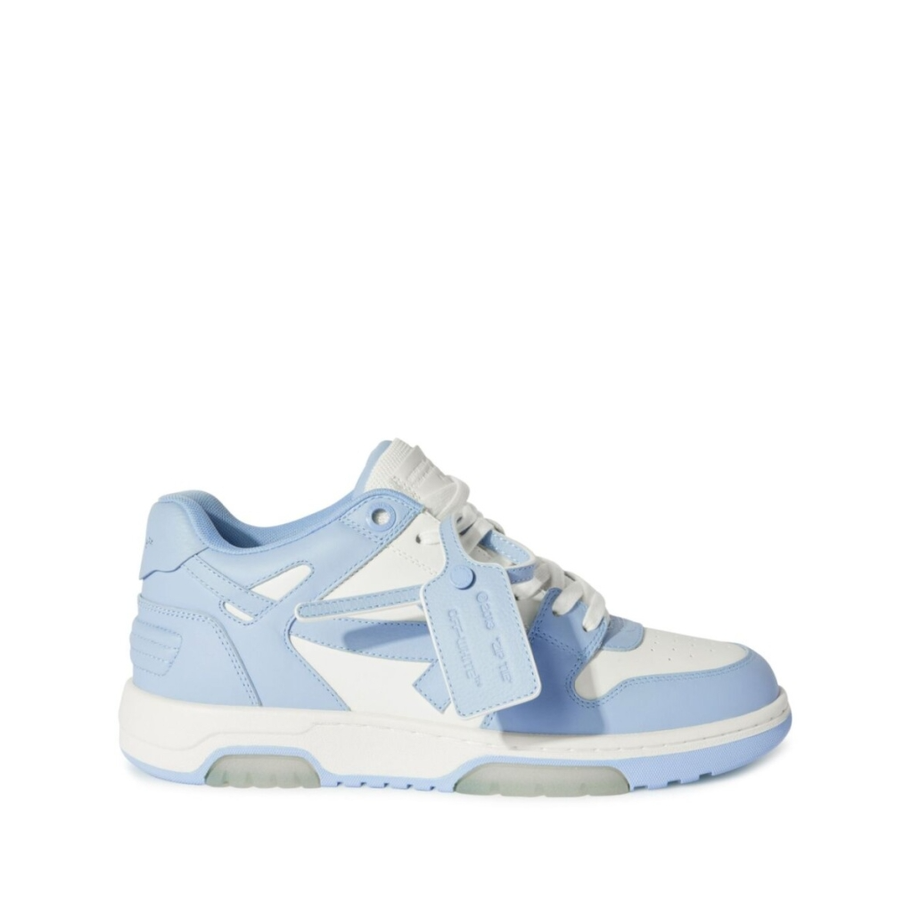 Off-White Out Of Office Calf Leather White Baby Blue