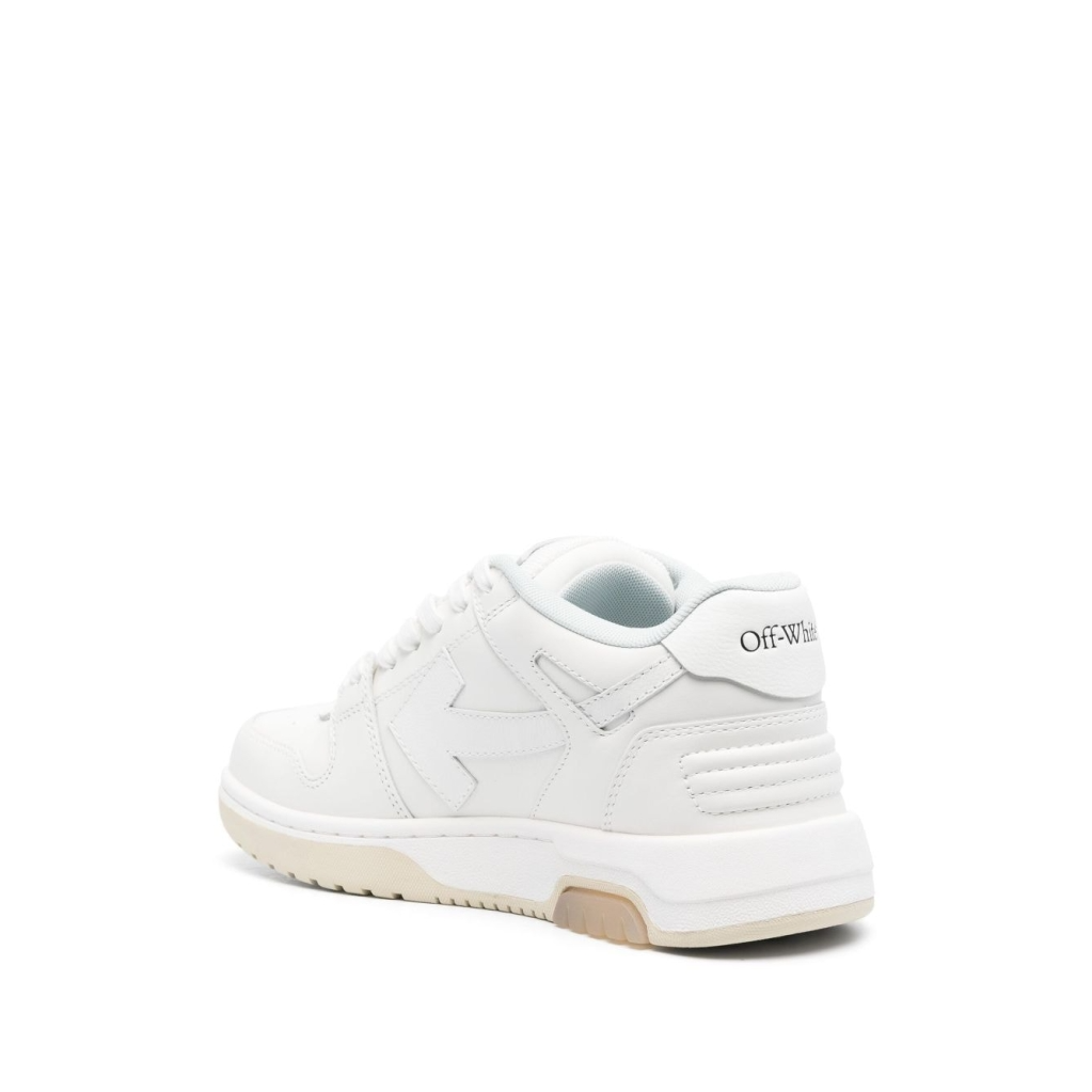 OFF-WHITE Out Of Office OOO Low Tops For Walking White Black
