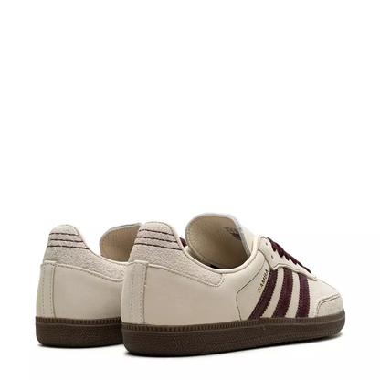 adidas Samba OG "Wonder White/Maroon" sneakers