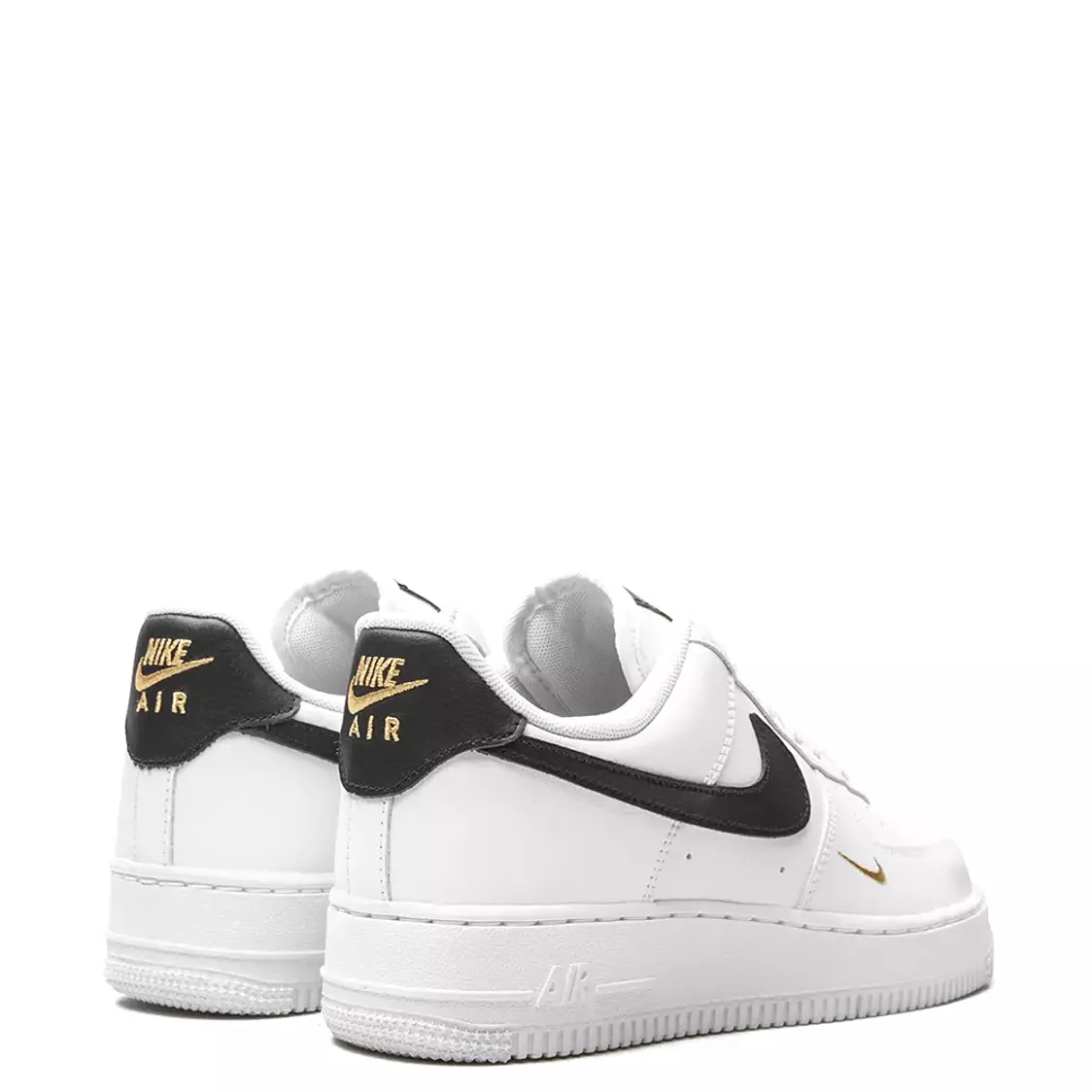 Nike Air Force 1 Low Essential "White/Black/Gold" sneakers