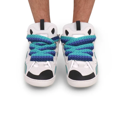 Lanvin Curb Sneaker White Blue