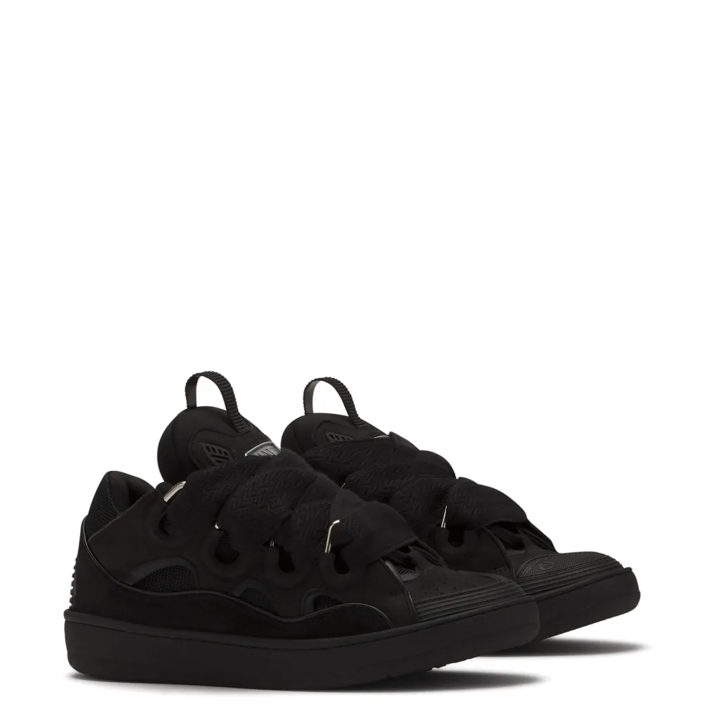 Lanvin Leather Curb Triple Black