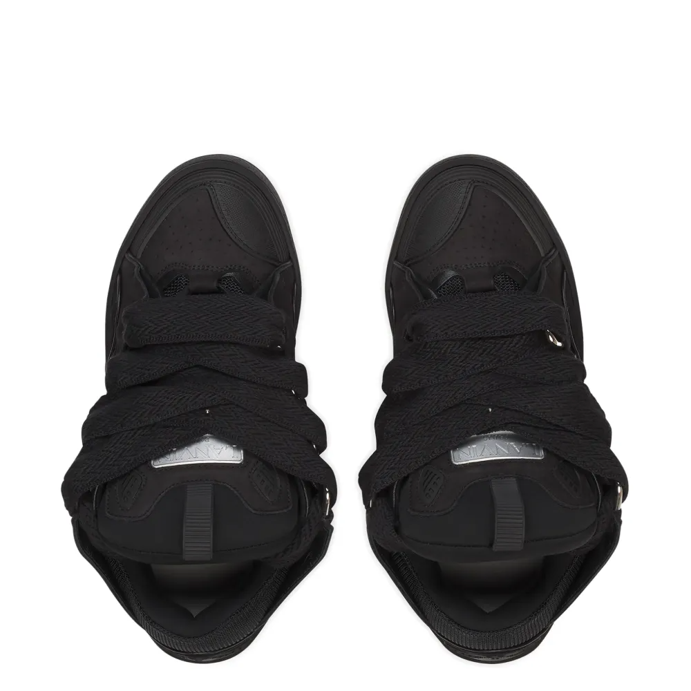 Lanvin Leather Curb Triple Black