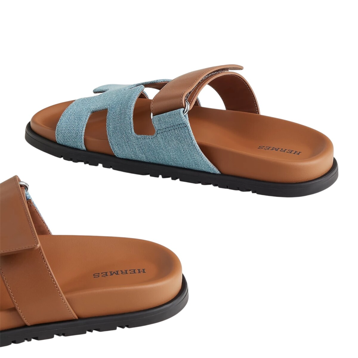 Hermes Chypre Sandal Bleu Clair / Naturel