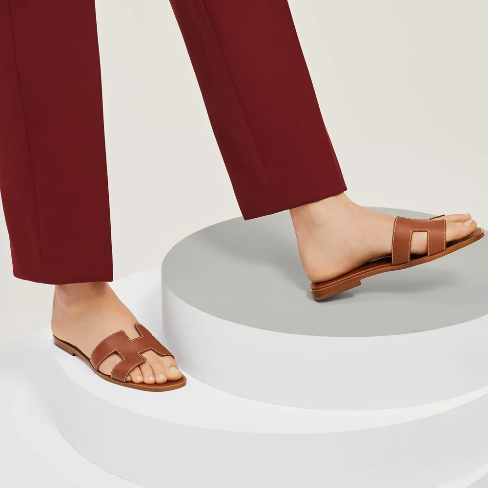 Hermes Oran sandal Gold