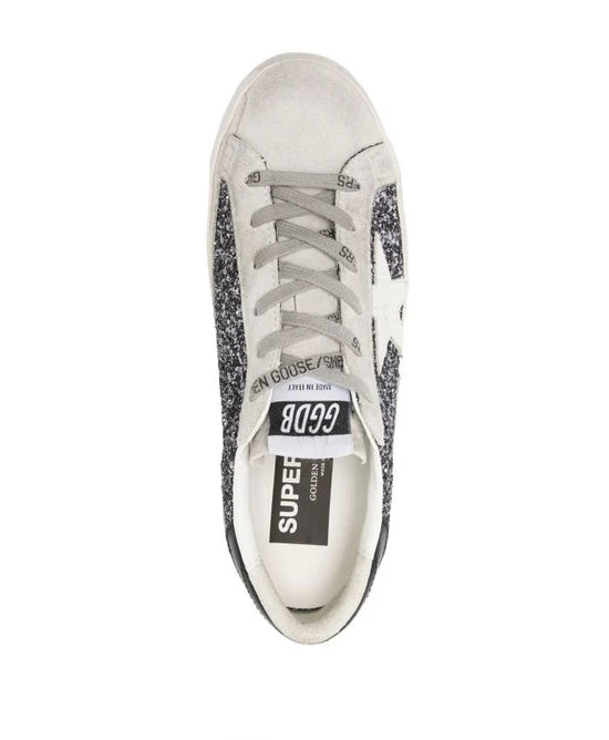 Golden Goose Baskets Superstar glitter sneakers
